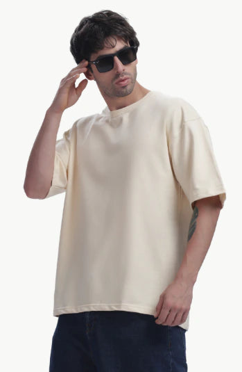 Oversized French Terry Cotton T-Shirt 7