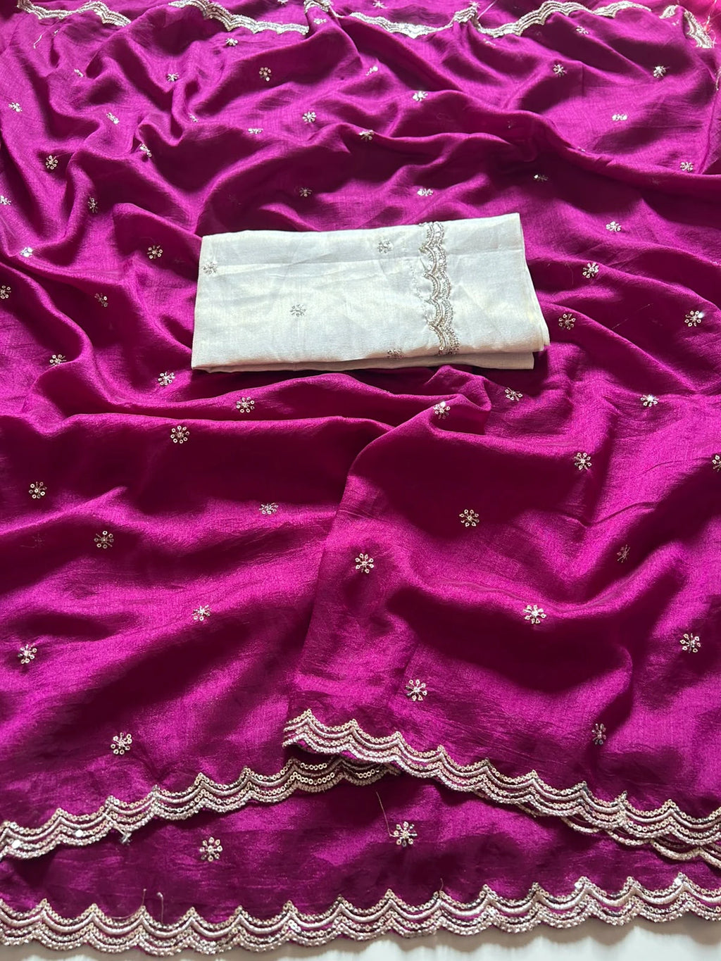 Vichitra Silk Saree 9