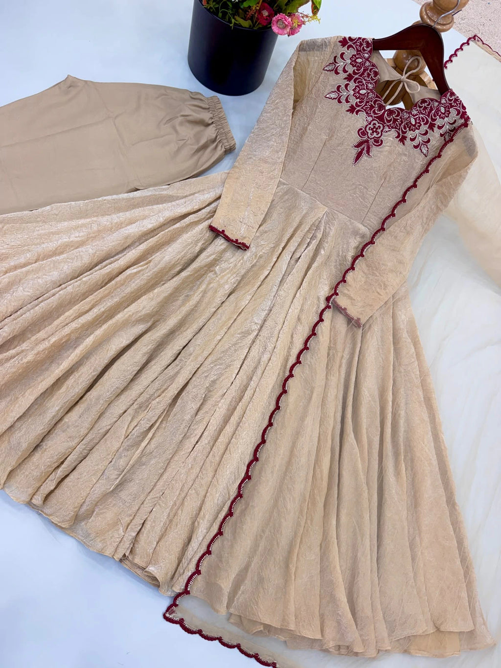 Doremon Crush Embroidered Gown 2