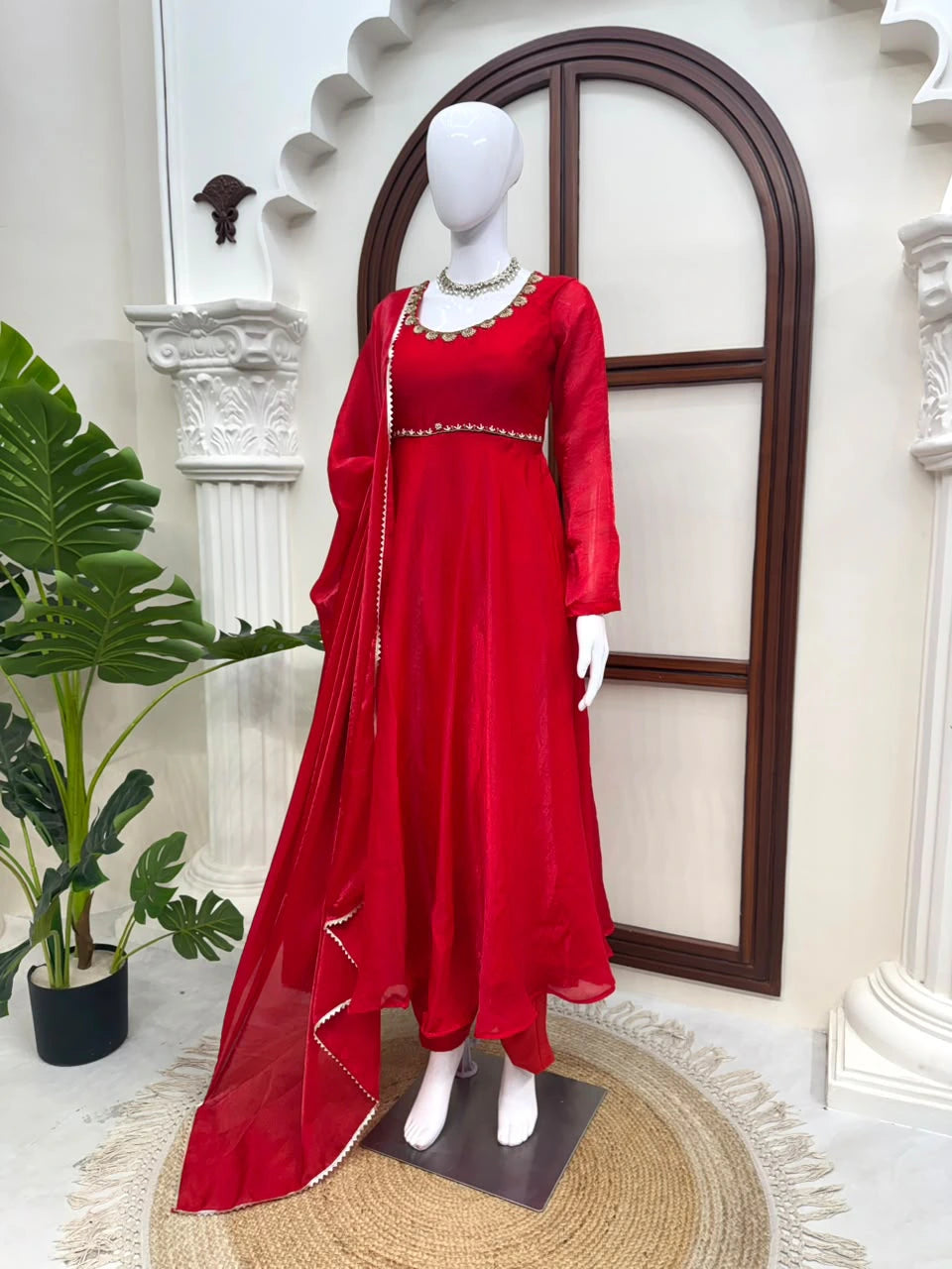 Fendi Silk Anarkali Set 6