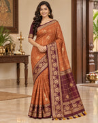 Soft Silk Saree with Blouse 10
