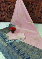 Soft Silk Saree with Blouse 7