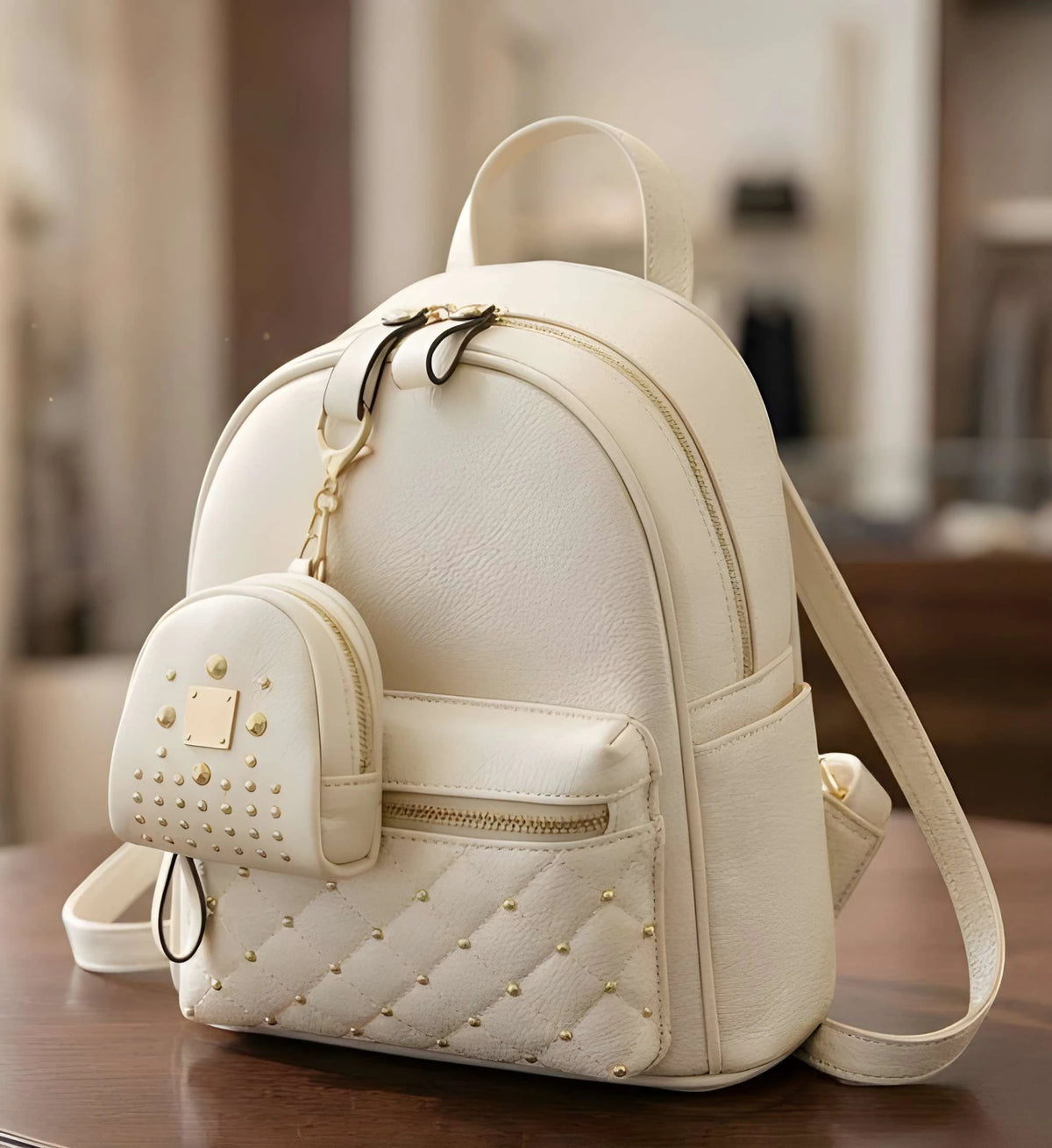 Latest Trendy Women’s Pink Backpack | Lightweight & Durable PU Leather School/College Bag|Adjustable 10