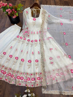 Fendy Silk Anarkali Gown Set 7