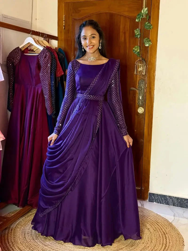 Sparkling Georgette Anarkali 1