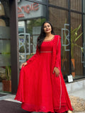 Fendi Silk Anarkali Set 1
