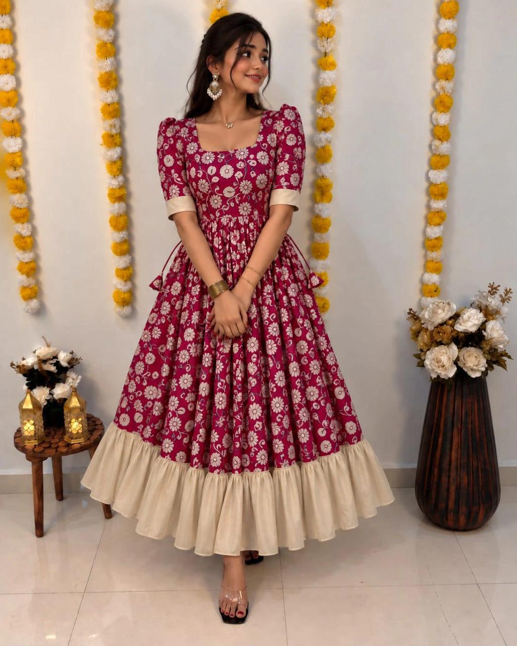Kalamkari Silk Frock 1