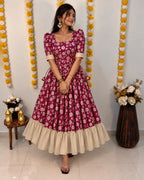 Kalamkari Silk Frock 1