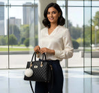 Stylish Ladies PU Leather Shoulder Handbag Premium Fashion Tote Bag with Spacious Multi-Compartment 6