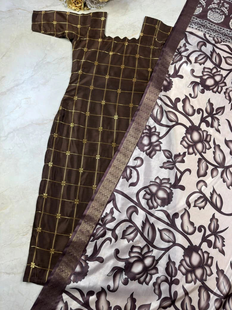Kurti with Kalamkari Dupatta 4