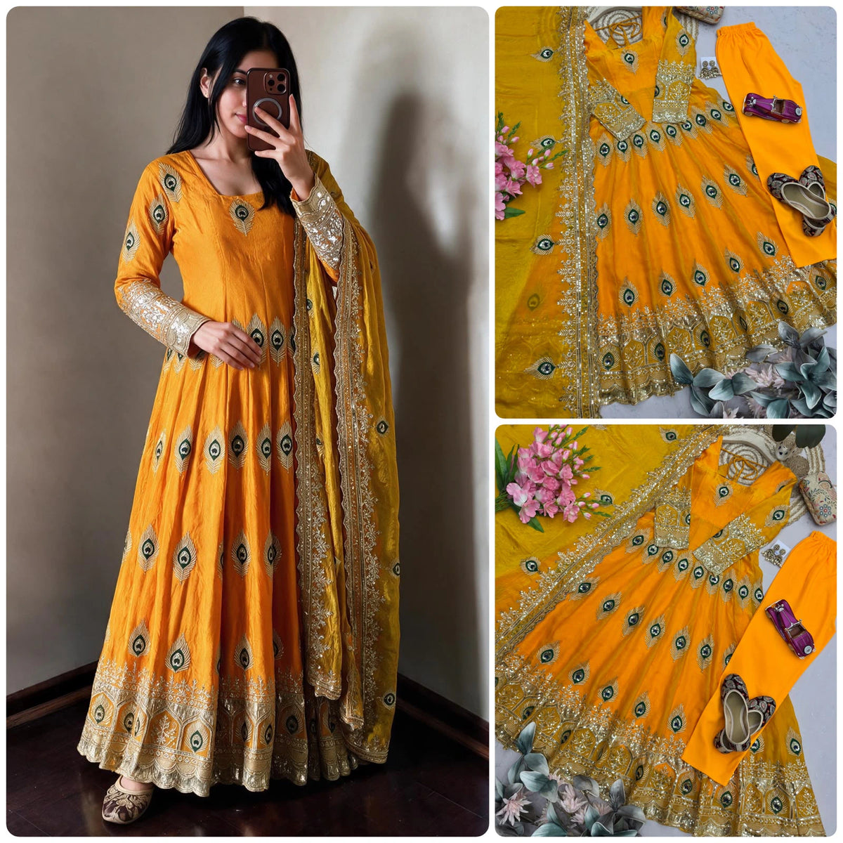 Heavy Fandy Silk Gown 4
