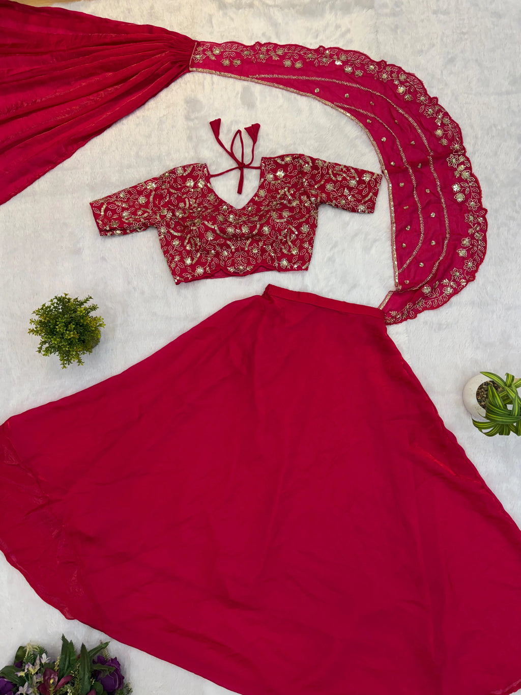 Fandy Satin Lehenga Saree 8