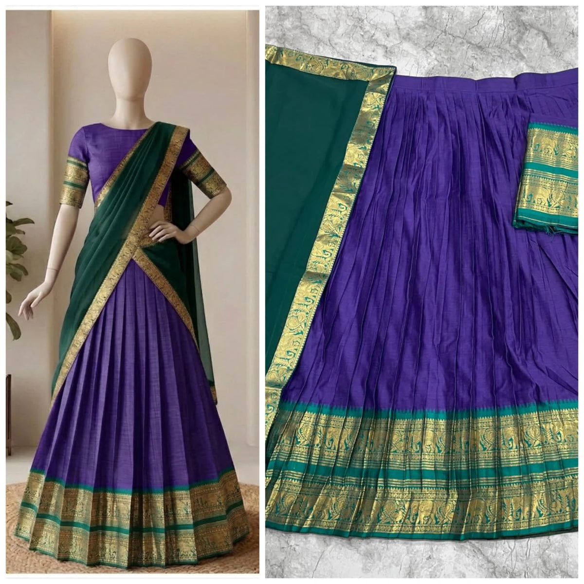 Kanci Cotton Silk Lehenga Set 7