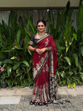 Georgette Zari Border Saree 1