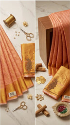 Soft Silk Saree with Aari Work Blouse 5