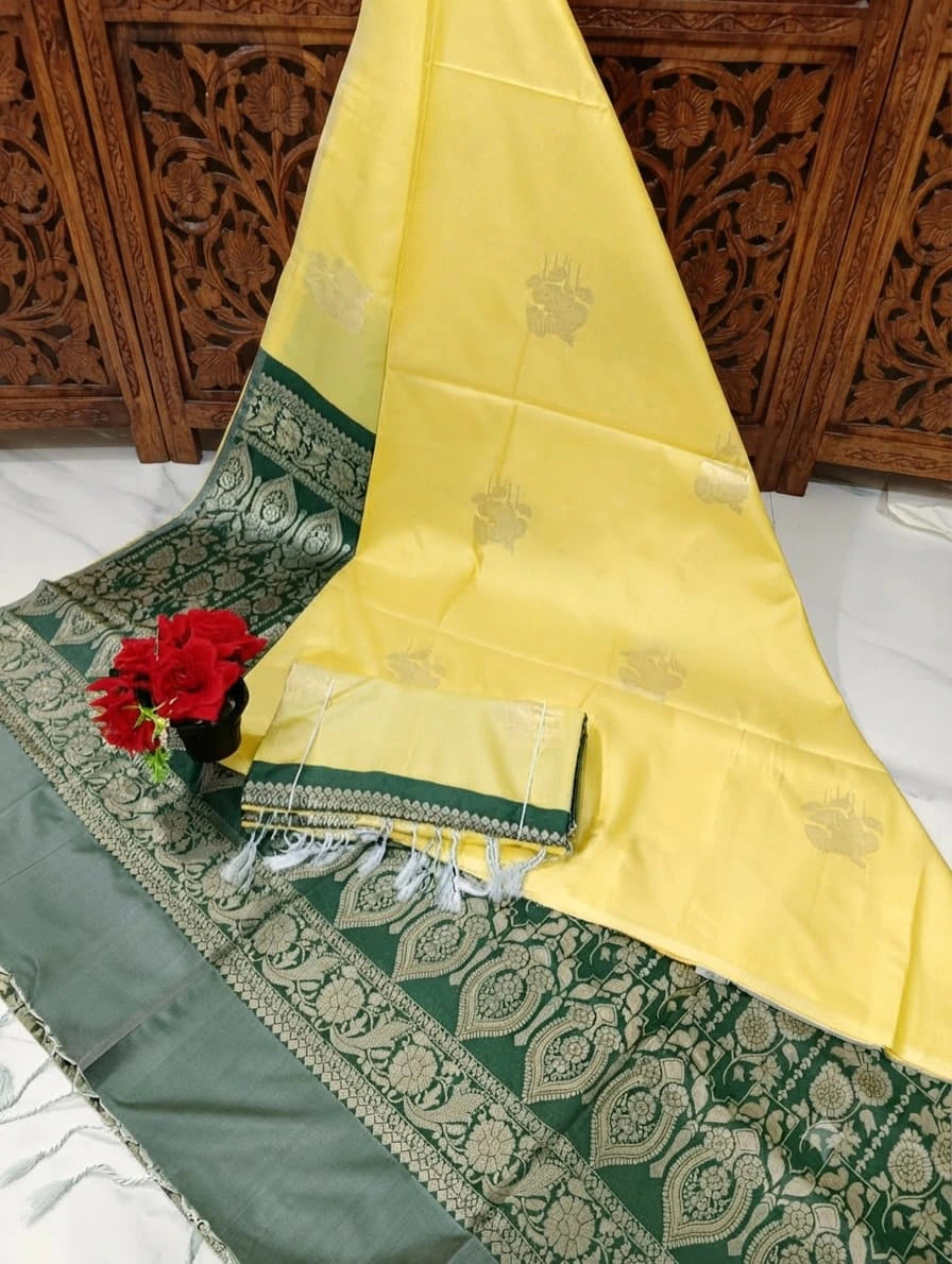 Soft Silk Saree with Blouse 6