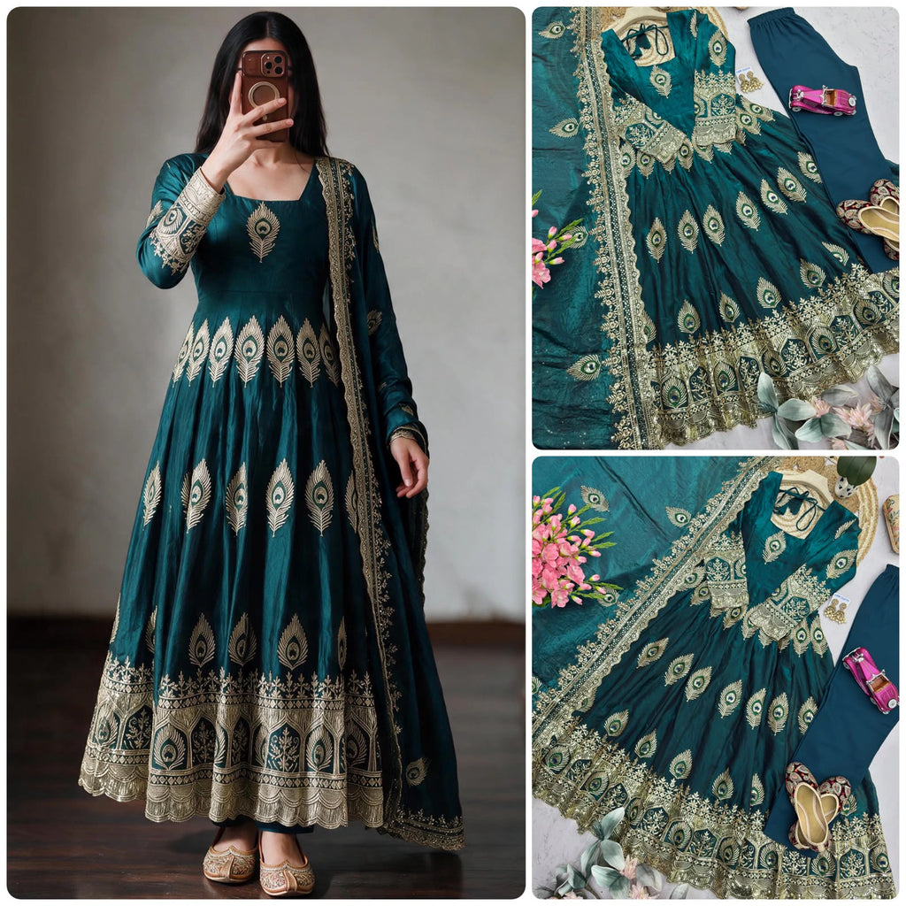 Heavy Fandy Silk Gown 1
