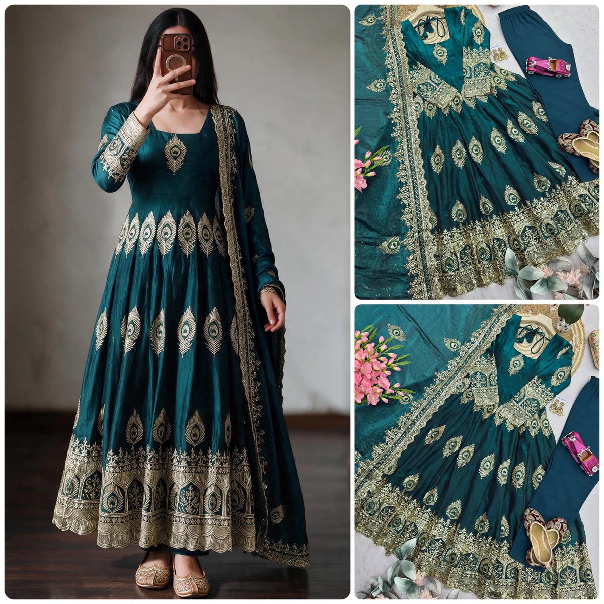 Heavy Fandy Silk Gown 1