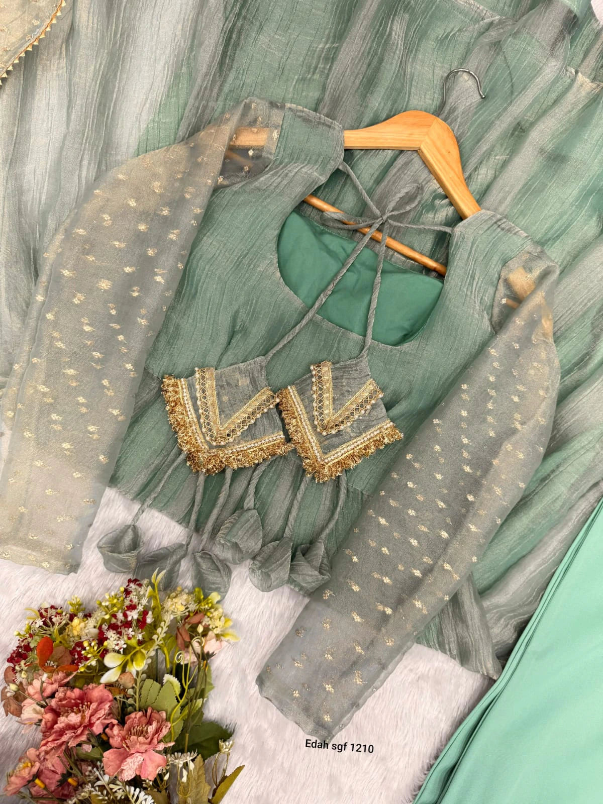 Salsa Gown with Dupatta Set 9
