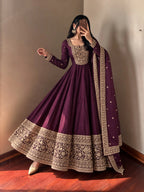 Roman Silk Anarkali Set 8