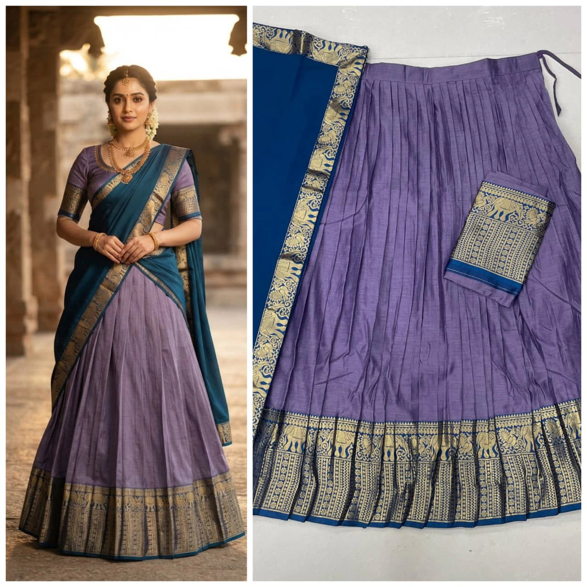 Kanci Cotton Silk Lehenga Set 7