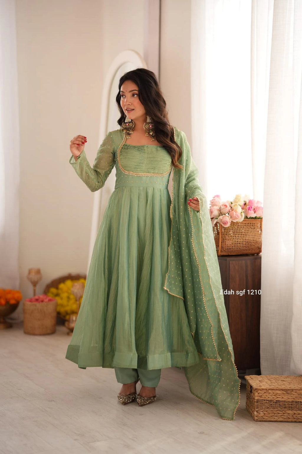 Salsa Gown with Dupatta Set 2