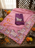 Embroidered Saree with Blouse 9