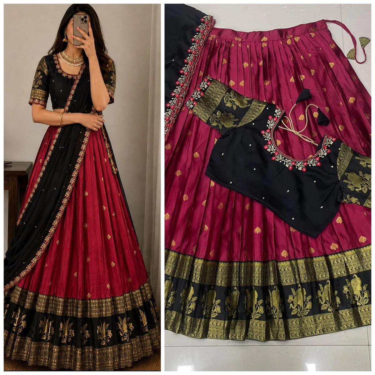 Kanjiveram Silk Lehenga Set 6
