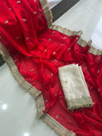 🤩💗Insta Viral Space Silk Saree Multi Sequence Full Worked With Contrast Blouse💗🤩 2