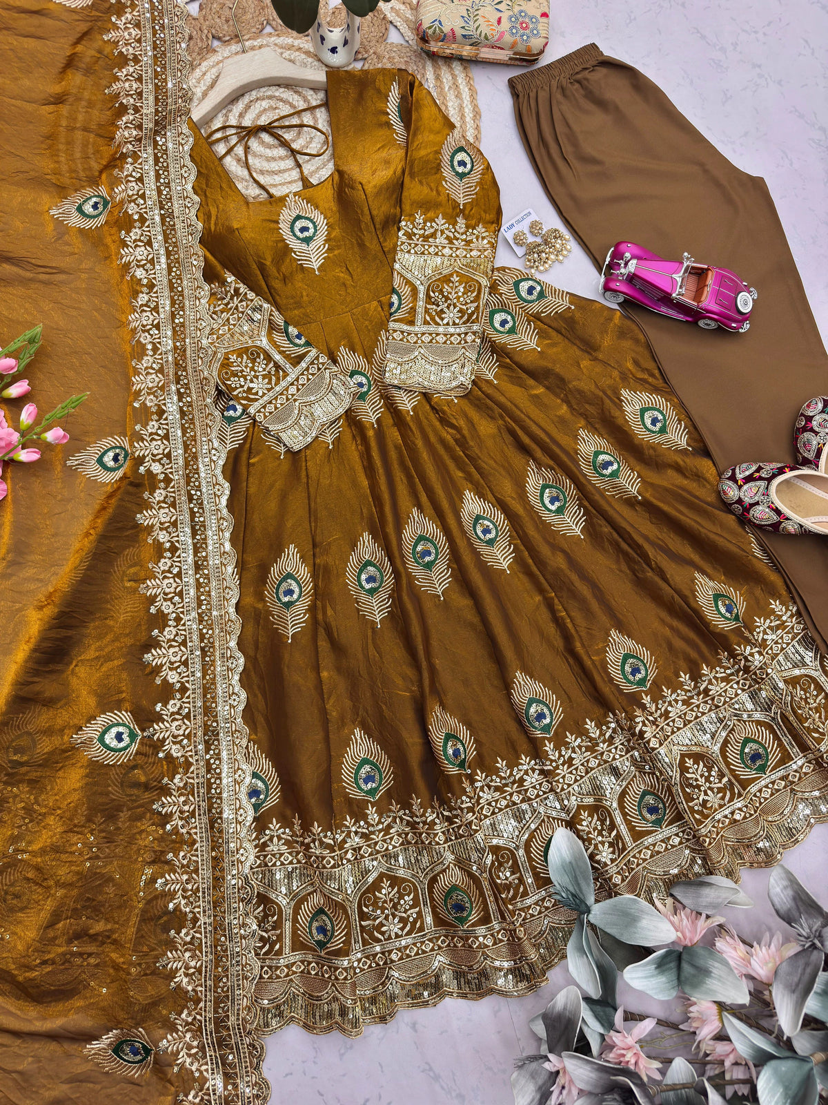 Heavy Fandy Silk Gown 8