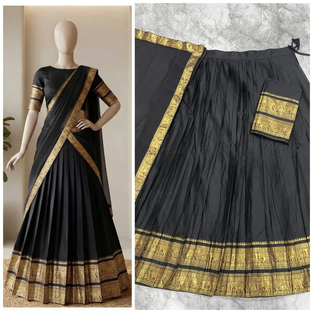 Kanci Cotton Silk Lehenga Set 10
