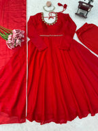 Fendi Silk Anarkali Set 7