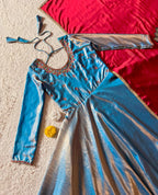 Sindoor Tissue Silk Gown 2