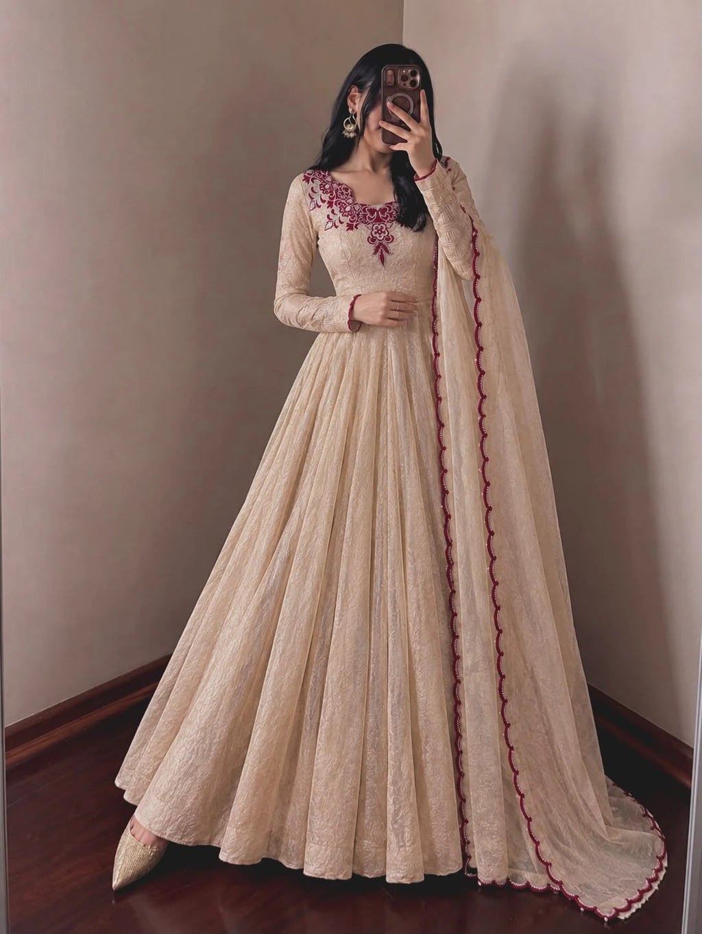 Doremon Crush Embroidered Gown 3