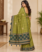 Soft Silk Saree with Blouse 1