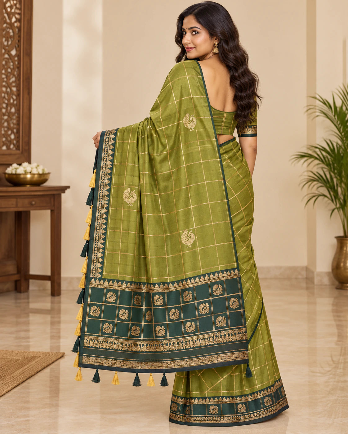 Soft Silk Saree with Blouse 1