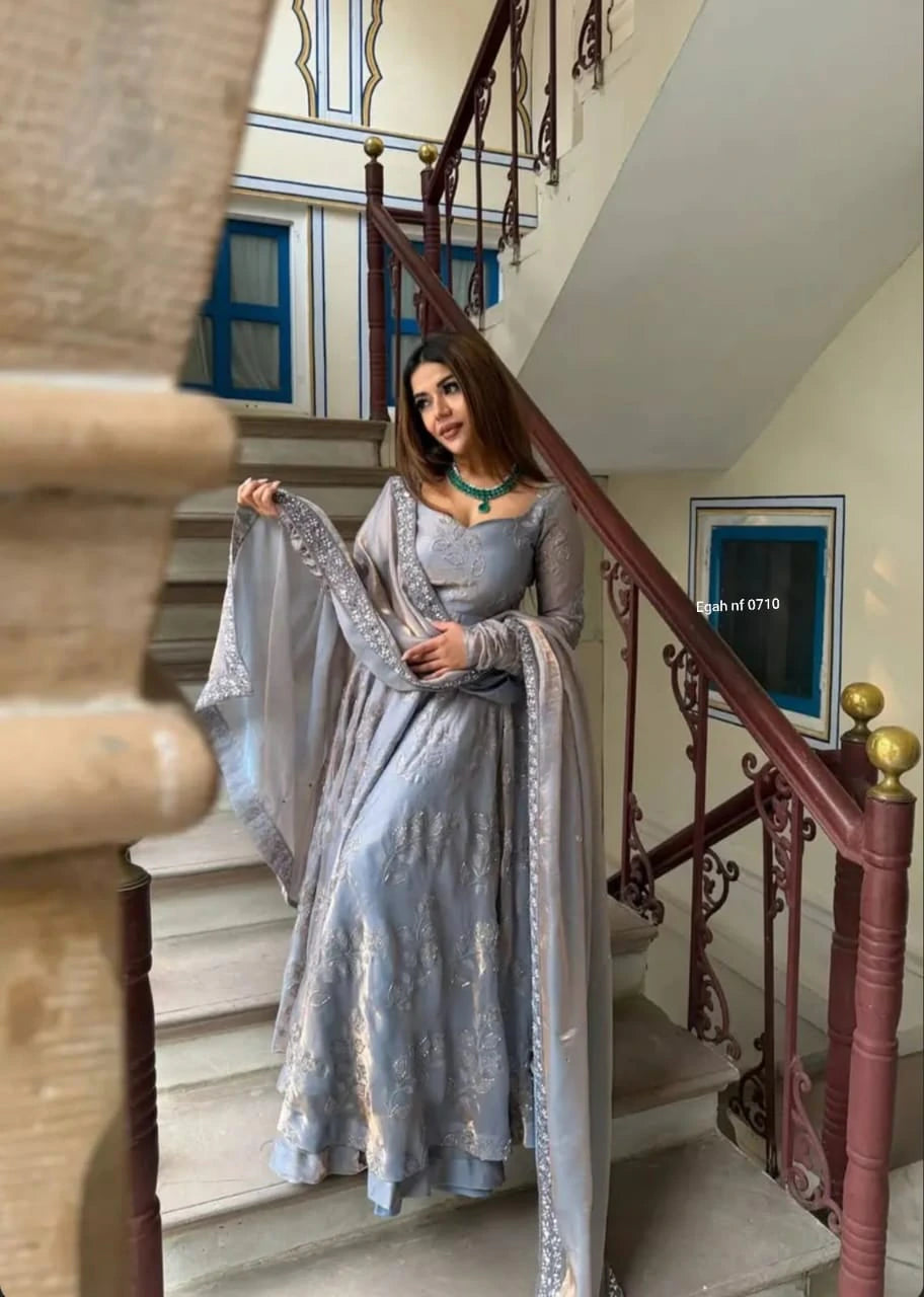 Silk Anarkali Set 8