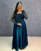 ❣️❣️Exclusive party wear 3 in 1 style gown outfit❣️❣️ 7