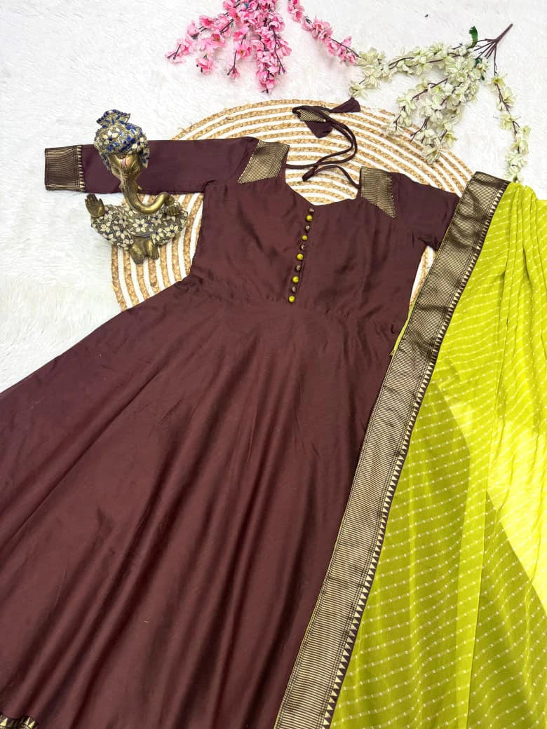 Gown with Duppatta 5