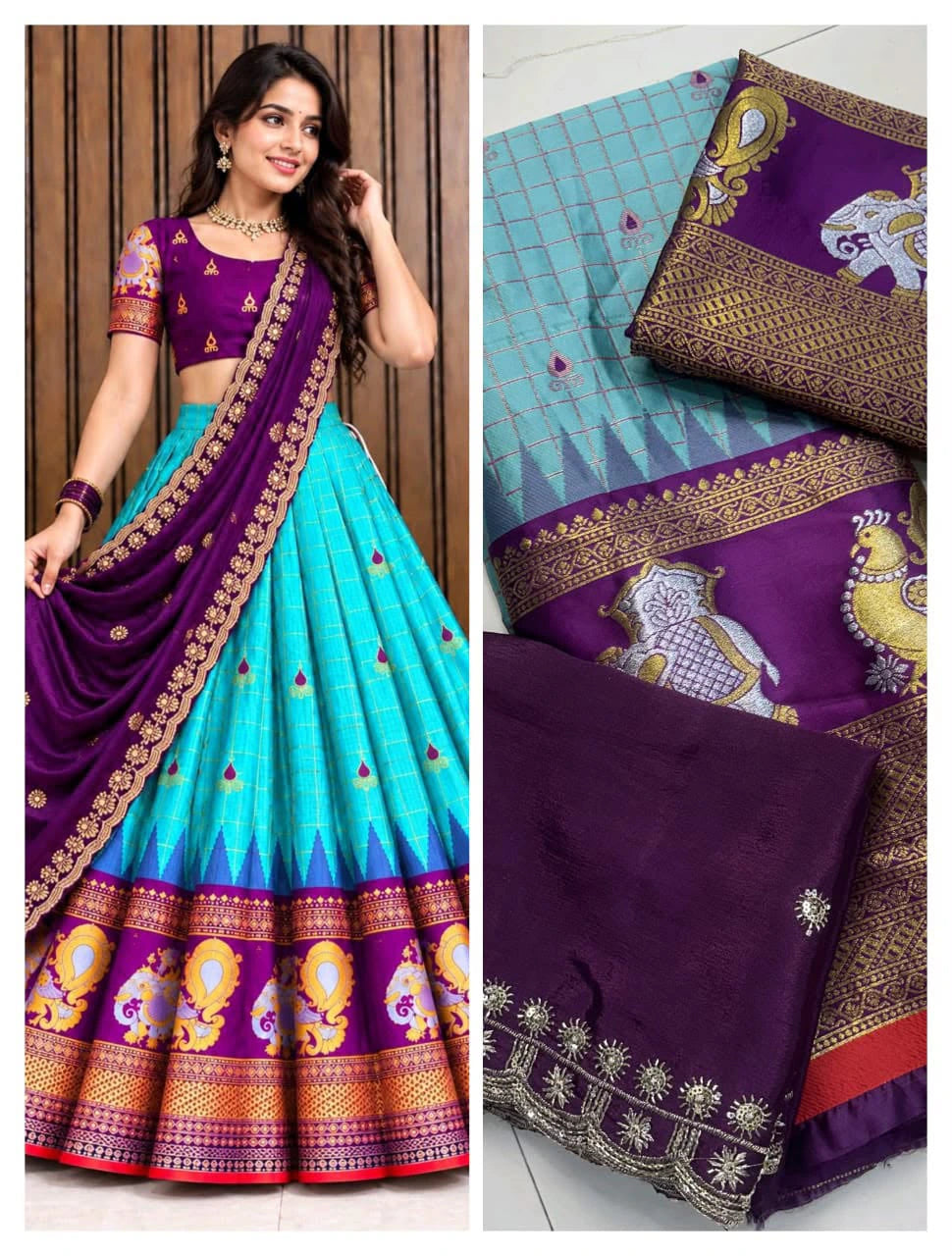 Silk Zari Lehenga 1