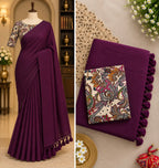 Khadi Cotton Saree with Blouse 4