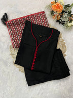 Rayon Kurti Pant Dupatta Set 6