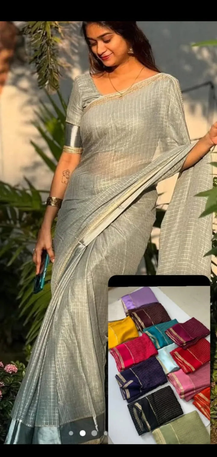 😍Most Demanding Pure Viscose sarees with Blouse piece😍 9