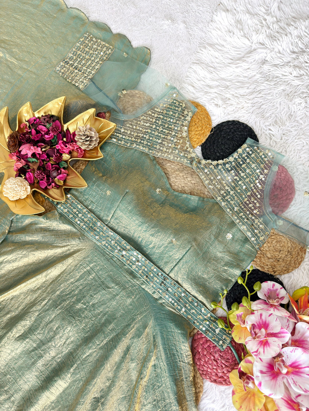 Doremon Crush Gown with Dupatta 9