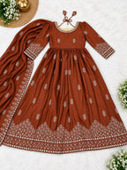 Rangoli Crush Anarkali Suit 3