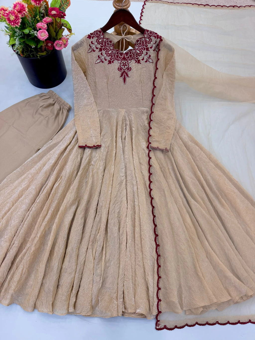Doremon Crush Embroidered Gown 7