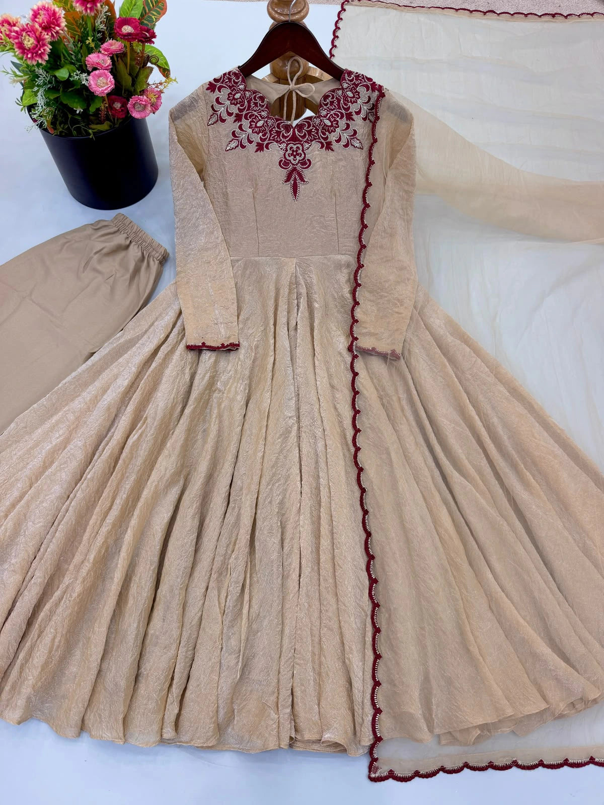 Doremon Crush Embroidered Gown 7