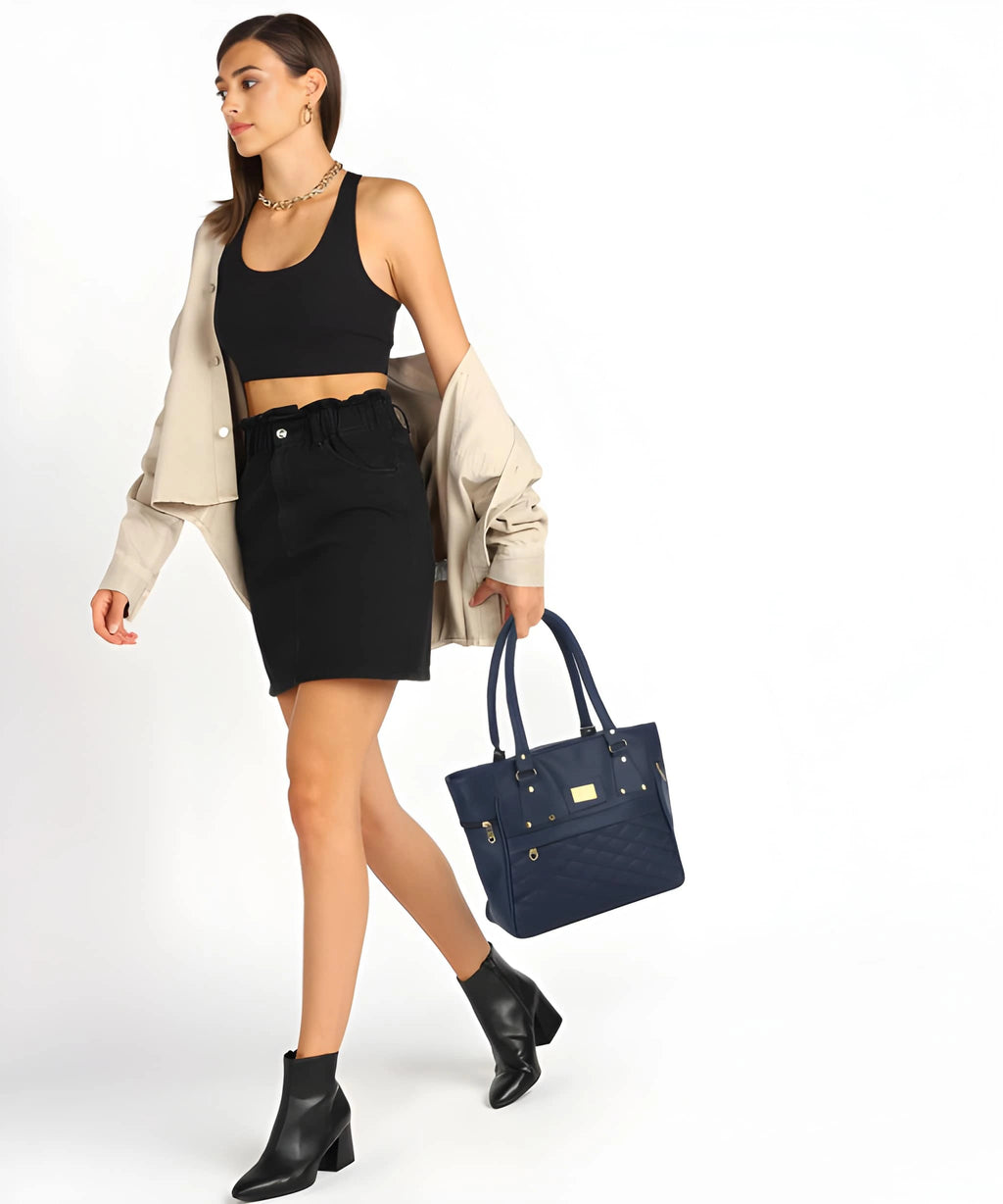Premium PU Leather Shoulder Bag for Ladies | Spacious Multi-Pocket Design 6