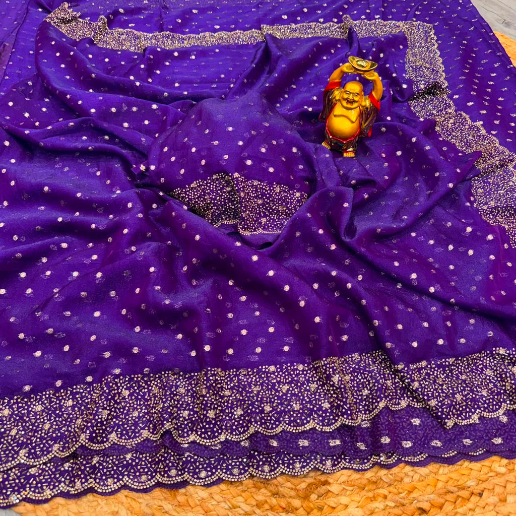 ❤️❤️Most Ever Gorgeous Space Silk Saree With Attractive Blouse Piece😍😍 3