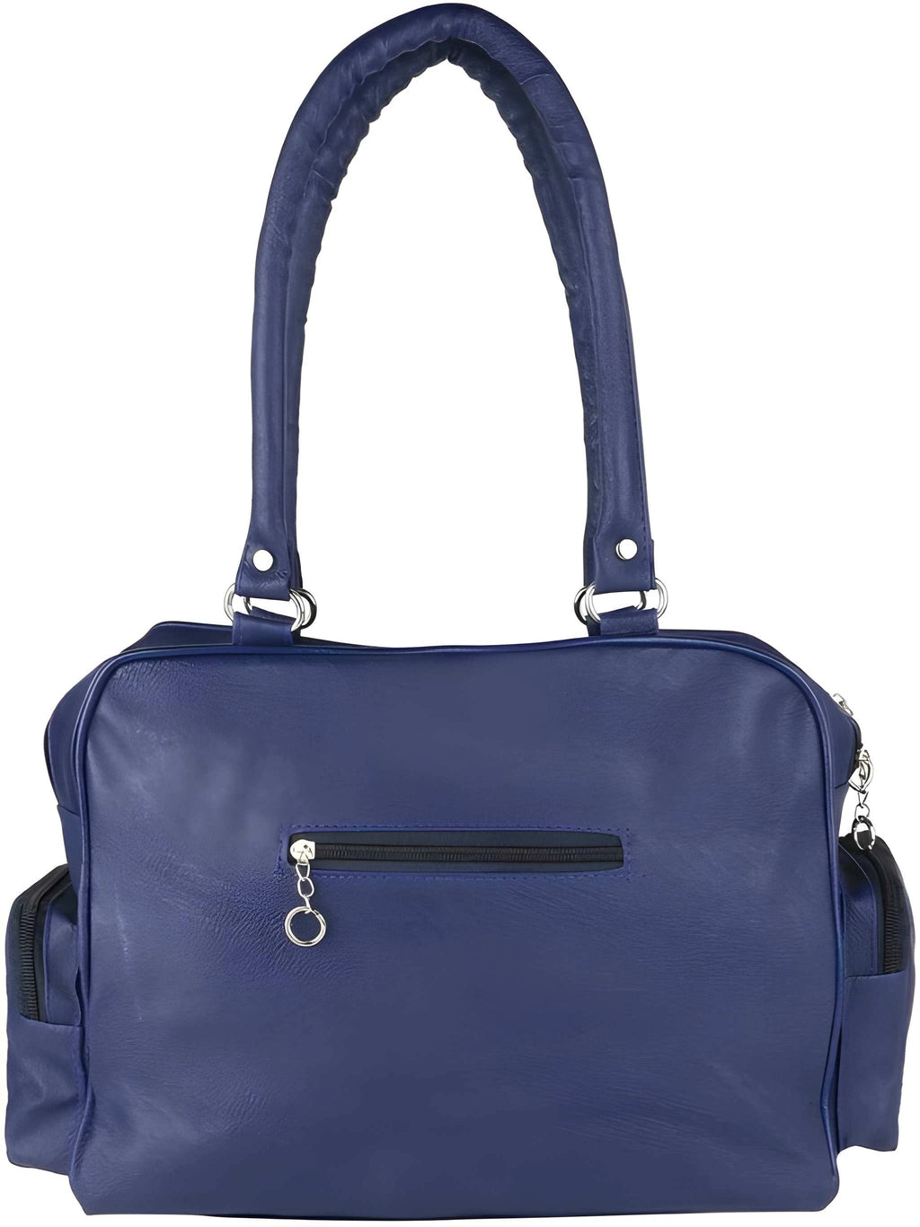Women's Handbag with Golden Accessories & Fur Charm | Perfect for Work, Shopping & Parties 2